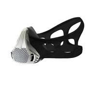 Masque de Sport réglable 25 Niveaux de Respiration Masque d'entraînement en Altitude d'entraînement Sport Masks for Fitness Running Training High Altitude Face Mask Resistance Cardio (Argent, S)