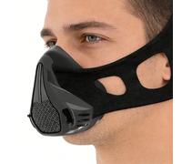 Masque de Sport réglable 25 Niveaux de Respiration Masque d'entraînement en Altitude d'entraînement Sport Masks for Fitness Running Training High Altitude Face Mask Resistance Cardio (Noir, L)