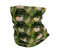 Masque de style bandeau, bandeau de sport à motif petit panda rouge, adapté pour les voyages, le ski et le cyclisme.