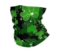 Masque de style bandeau, bandeau de sport à motifs feuilles de la Saint-Patrick, adapté pour les voyages, le ski et le cyclisme.