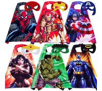 Masque de super-héros d'Halloween, cape, manteau, anime, Spider-Man, Batman, figurine d'action, jouets Marvel, cadeau pour fête de cosplay P-B-07