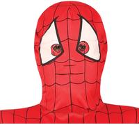 Masque de super-héros personnage d'aventure héros de bande dessinée araignée costume de carnaval, taille : 54 - 56 (XL) Couleur : rouge