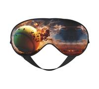 Masque de tennis doux pour les yeux occultant avec sangle élastique/bandeau pour homme et femme, voyage, sieste