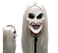 Masque de tête de sorcière - Masque intégral effrayant - Masque de sorcière effrayant - Vieille sorcière - Costume de cosplay - Masque en latex - Pour Halloween, événements effrayants, fêtes à thème