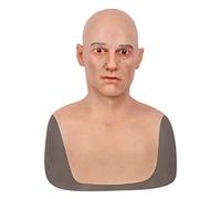 Masque de tête réaliste en silicone pour homme Crossdresser, Transgenre, Cosplay et Drag Queen