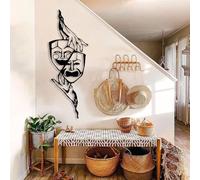 Masque de théâtre Comique et tragique en métal, Art Mural en métal, décoration Dramatique Rire-cri, Sculpture Moderne pour la Maison, Cadeaux pour Les Amateurs de théâtre pour Le Salon,