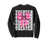Masque de théâtre Drame Comédie Actrice Théâtre Fille Maman Sweatshirt
