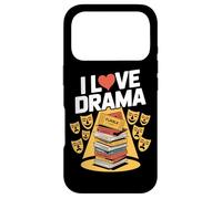 Masque de théâtre I Love Drama Playbill Coque pour iPhone 17 Pro