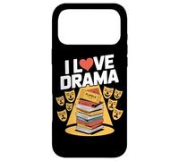 Masque de théâtre I Love Drama Playbill Coque pour iPhone 17 Pro Max