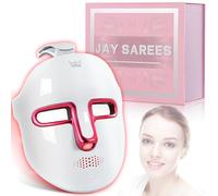 Masque de thérapie par lumière rouge avec lumière LED 7 couleurs et 1 masque de soins de la peau (blanc)