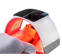 Masque de thérapie par lumière rouge - Masque de thérapie par lumière LED pour le visage, thérapie infrarouge, 7 couleurs de thérapie par lumière LED pour soins de la peau à domicile (BLUE-LTM-2563)