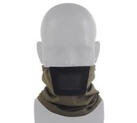 Masque de Tir Airsoft, Cagoule Respirante Ajustable Demi-Visage, Masque Tactique pour Activités de Plein Air comme la Chasse Le Quad et la Pêche(Green)