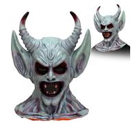 Masque de vampire pour adulte, masque effrayant avec cornes de diable pour Halloween, masque de fantôme super doux et effrayant, pour Halloween, monstre démon, zombie et accessoires de fête (G)