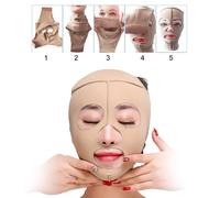 Masque De Visage Elastique Minceur Massage Du Visage Bandage Mince Visage Complet Mince Bandage Minceur Soins De La Peau Couverture Du Visage