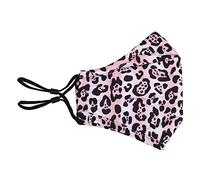 Masque de visage réutilisable Visage lavable Visage de visage Bandana masque de visage, masque de visage de coton à 3 couches,masque de visage de mode,protection contre la pollution,gris et blanc,1pc