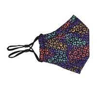 Masque de Visage réutilisable Visage Lavable Visage de Visage Bandana Masque de Visage, Masque Facial de Coton à 3 Couches, Masque de Visage de Mode, Protection Contre la Pollution, Arc-en-Ciel, 1pc