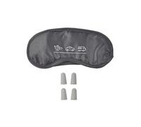 Masque de voyage en polyestère gris + 2 paires de bouchons d'oreilles - SILENZIO -