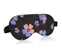 Masque de voyage essentiel pour dormir avec bande élastique réglable occultant, respirant, néon, saison, fleur, élégante sieste