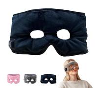 Masque de Yeux Chauffant, Chauffage Oculaire USB avec 3 Niveaux de Température, Compresse Chaude Réglable pour Yeux Fatigués, Relaxation et Cernes, Masque de Sommeil Ultra-Doux et Confortable (Noir)