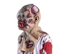 Masque de zombie d'Halloween - Couvre-tête complet en latex, motif chair pourrie réaliste | Accessoire de qualité film d'horreur, costume de cosplay pour adulte, décoration de maison hantée