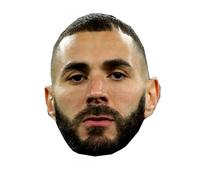 IMPRESSION DIRECT Masque en carton Karim Benzema - Marron - Taille Unique