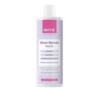 Masque Déjaunisseur Sans Sulfate ni Silicone | Iniya Silver Blonde Mask 400ml | Masque Bleu Violet | Masque Cheveux Blonds, Gris, Décolorés ou Méchés | Marque Française …
