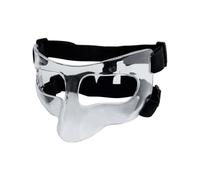 Masque d'entraînement de Basket-Ball Masque de Basket-Ball à Sangle réglable, Bouclier Protection, Masque Facial, protège-Nez for Les athlètes Football, Softball, Exercice(Clear Clear Sticker)