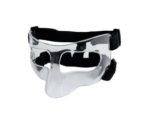 Masque d'entraînement de Basket-Ball Masque de Basket-Ball à Sangle réglable, Bouclier Protection, Masque Facial, protège-Nez for Les athlètes Football, Softball, Exercice(Clear Clear Sticker)