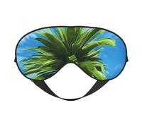 Masque d'été à imprimé palmier, masque doux et occultant pour homme et femme pour une nuit complète de sommeil, voyage