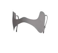 Masque d'été de Protection solaire, 2 pièces, écharpe faciale, couleur unie, patchs, voile, couverture for l'équitation Pour Les Sports De Plein Air(Dark grey)