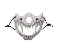 Masque d'Halloween avec crâne loup-garou, squelette horreur, crâne animal effrayant pour adultes et enfants, en mousse polyuréthane (E)