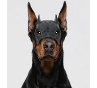 Masque d'Halloween Avengers pour chien - Masque de vengeance noire avec masque réglable, masque de chauve-souris, accessoire de déguisement pour chien mignon