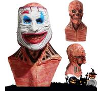 Masque d'Halloween - Double couche amovible - Masque d'Halloween effrayant avec mâchoire mobile - Masque magnétique à double couche - Pour jeux de rôle de fête