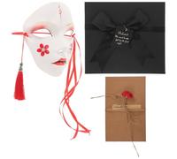 Masque D'halloween en Plastique pour Célébration Halloween, Cosplay et | Design Peint à Main, Style Ancien Captivant, Accessoire de Festival, Décoratif et Unique