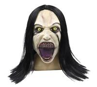 Masque d'halloween pleure Femme Horreur Zombie Masque avec Perruques Pleine tête effrayante Farine.