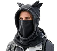 Masque d'hiver décoratif en polaire, couverture intégrale coupe-vent | Avec cordon de serrage complet, masque facial pour temps froid en plein air, cyclisme, équitation, moto, snowboard, ski
