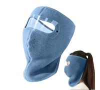Masque d'hiver,Protection Faciale Thermique Intégrale,Cagoule d'hiver avec Lunettes - Mixte Hommes Femmes pour Ski Motoneige VTT Randonnée Temps Froid