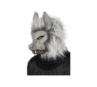De L'Adulte Latex Gris Loup-Garou Masque Accessoire Déguisement Halloween