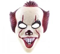 Masque d'horreur à LED - comme de Purge avec effets de lumière 3X, contrôlables, pour Halloween, Mardi Gras et Carnaval en tant que costume pour hommes et femmes (Clown d'horreur)