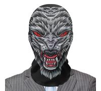 Masque d'horreur amusant en pour Halloween, masque effrayant réaliste en respirante pour cosplay, Halloween