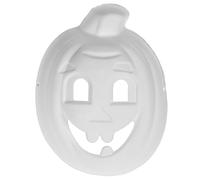Masque D'Horreur en Latex DIY Vierge pour les projets artistiques Halloween Mascarade Fêtes Cosplay Fête Femmes Hommes Visage Cosplay Vierge Festivals Fête Moule Props Citrouille pour (White, 22x18cm)