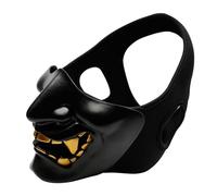 Masque d'horreur, moitié terrifiante, équipement de maison hantée, construction légère en résine, ajustement confortable et sécurisé, accessoire de fête masquée, utilisation d'un événement de théâtre