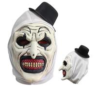 Masque d'Horreur pour Halloween, Masque de Clown Mortel, Masques de Tueur avec Chapeaux, Masques D'horreur D'Halloween en Latex, Fêtes d’Halloween, Événements d’Horreur & Cosplay-A