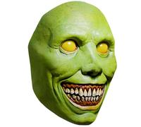 Masque d'horreur vert pour adultes - Masque effrayant en latex réaliste pour Halloween, idéal pour cosplay, maisons hantées et fêtes terroristes