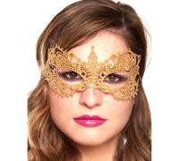 Masque doré sexy dentelle X2
