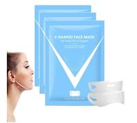 Masque Double Menton,Double Menton Réducteur,Gaine Visage,Réutilisable Lift Mask,Double Mentons Mask,Masque De Levage En V Line Pour Femme,Raffermir La Peau Et PréVenir L'Affaissement (3PC)