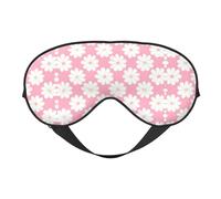 Masque doux pour les yeux à motif camélia, imprimé sur toute la surface, 96 % polyester, 4 % élasthanne