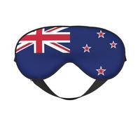 Masque doux pour les yeux avec drapeau de la Nouvelle-Zélande, imprimé sur toute la surface, 96 % polyester, 4 % élasthanne