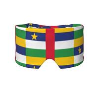 Masque doux pour les yeux avec drapeau de l'Afrique centrale - Masque de sommeil confortable pour les personnes dormant sur le côté, blocage de la lumière, masque relaxant sans pression pour les yeux