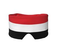 Masque doux pour les yeux avec drapeau du Yémen - Masque de sommeil confortable pour les personnes dormant sur le côté, blocage de la lumière, masque relaxant sans pression pour les yeux